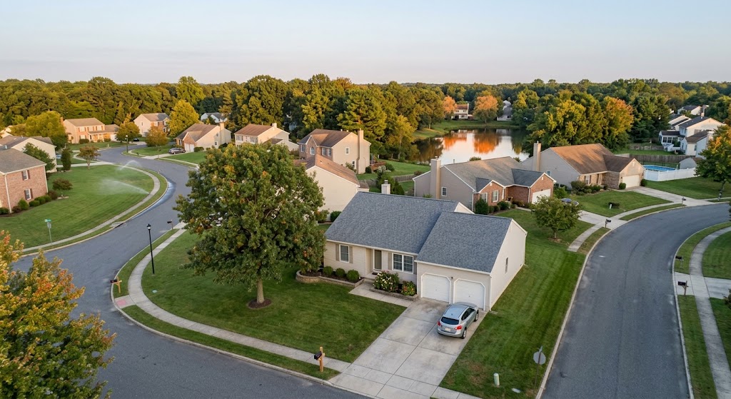 West Orange neighborhoods aerial view